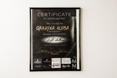 Grażyna Kleba - Certyfikat