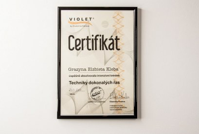 Grażyna Kleba - Certyfikat